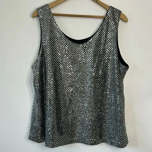 Shiny luxury BIANCA NYGARD Silver Cami